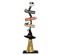 Luci scopa - brillante accessorio di scena per Halloween, feste decorative, bacchette alimentate a batteria, l'atmosfera spaventosa per giardino interno esterno H