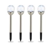Luci sferiche di vetro da giardino Lampade LED impermeabili Ricarica solare