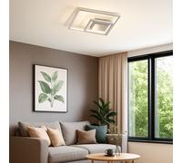 Luci Soggiorno Plafoniera Luce Sala da Pranzo Argento Bianco Caldo LED Lxh 30 CM