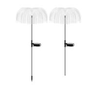 Luci solari a palma che cambiano colore, Luci Solari Esterno, Luci con Pannelli Solari, Decorazioni per il Giardino per il cortile, il sentiero, il giardino, il patio (65 x 35 cm) | LUMIPALM