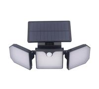 Luci Solari da Esterno, 260LM 230 LED 3 Teste IP65 Luci Esterne Ad Energia Solare Impermeabili con Controllo della luminosità per Ingressi di Garage, Cortili, Patio