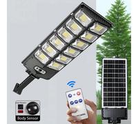 Luci solari da esterno - Fari solari, Luci solari da parete con sensore di movimento e telecomando, Luci solari da giardino, Adatte per cortile, giardino, strada, parcheggio e decorazione B2-168LED,B6