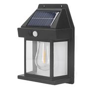 Luci Solari da Esterno, Lampada Impermeabile con IP65, Luci da Parete per Esterni a LED Al Tungsteno, Luci Solari per Portico da Esterno con Tre modalità di Luce per Ringhiera