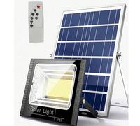 Luci solari da esterno, luci di a LED solari con telecomando, alimentate a energia solare, accensione/spegnimento automatico dal crepuscolo all'alba, impermeabili, equivalenti a un faretto a LED, adat