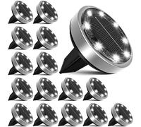 Luci Solari Da Giardino, 16 Pezzi Lampade Solari Da Giardino Da Terra 8 Leds Sep