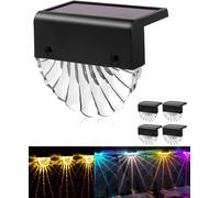 Luci Solari Da Giardino, 4Pcs Faretti Solare Led Da Esterno, 2 Mode,Bianco Caldo
