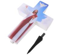 Luci solari da giardino a forma di croce di Pasqua - Decorazioni per cimitero