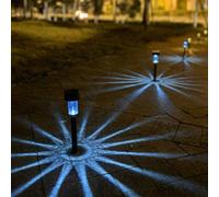 Luci solari da giardino a LED da 10 pezzi con controllo intelligente della luce - Luci da percorso ad energia solare per esterni per patio da giardino con prato in studio