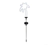 Luci solari da giardino ad alta efficienza energetica con design di ananas e albero di cocco, luci al neon impermeabili con struttura in metallo e plastica resistente alle intemperie (albero di cocco)