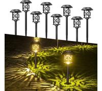 Luci Solari da Giardino LED 8 Pezzi Lampade Solari da Giardino con Automatica