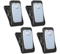 Luci solari da parete per esterni con sensore di movimento, luci impermeabili con doppia ricarica di tipo C, selezione di luce bianca e calda, ideali per recinzioni e illuminazione domestica