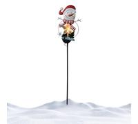 Luci solari di Natale: luce di Babbo Natale per giardini e prati, illuminazione ambientale a LED, picchetti da cortile resistenti alle intemperie, luci solari di Natale, decorazioni all'aperto