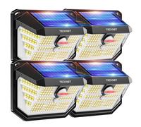 Luci Solari Esterno; 231 Faretti Solari a Led Da Esterno; 300° Super Luminoso; 3