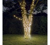 Luci Solari Fatate 5 pz 5x200 LED Bianco Caldo Interni Esterni
