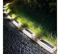 LUCI SOLARI GIARDINO 8 PEZZI SEGNAPASSO LED ESTERNO ENERGIA SOLARE IP68