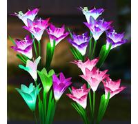 Luci solari Giardino esterno Multicolore cambiando colore Luci da giardino con