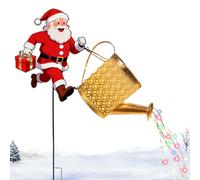 Luci solari natalizie per esterni, decorazione da giardino per le vacanze, annaffiatoio con luci a energia solare, per giardino, sentiero, patio, portico, paesaggio, passerella, vialetto, mamma, nonna