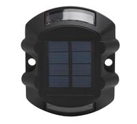 Luci Solari per Banchina, Luci Solari per con Chip Ad Alta luminosità 6V 1.8W IP68 Luci Solari Nere Ad Energia Solare per Paesaggistico (Luce rossa)