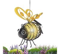 Luci solari per esterni, luci da giardino in metallo con gancio e primavera, luci a LED decorative, ideali per backyard, cortili, terrazze, Lawn, balcone, 3,74 x 4,72 x 5,51 pollici
