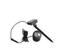 Luci solari per laghetto da esterno regolabili con grado di impermeabilità IP68 per paesaggi da giardino e acquari, funzionamento automatico dal tramonto all'alba, finitura nera (1)