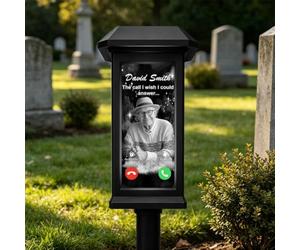 Luci solari personalizzate per il cimitero - La chiamata che vorrei poter