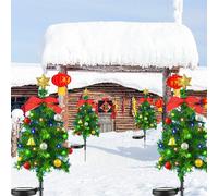 Luci solari regolabili per albero di natale effetto realistico adatte per uso es