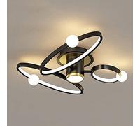 Luci Sospensione, Luce soffitto dimmerabile LED Telecomando Tavolo da Pranzo per Lampada Isola - Forma a Spirale in Metallo Acrilico illumino del lampadario Compatibile con Il Soggiorno Letto