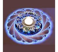 Luci Spot Faretto Plafoniera Faretti Da Soffitto Luci Da Corridoio A Led 3W Mini Lampada Da Soffitto In Cristallo Di Loto Creativo A Forma Di Fiore Lampada Da Soffitto Per Corridoio, Camera Da Letto-M