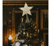 Luci Stellari Sugli Alberi Topper Dell'albero Di Natale Squisita Decorazione