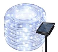 Luci Stringa Solare Giardino, 30M 300 LED Luci a Corda per Esterno Luci da Giardino a Tubo in Rame Impermeabile Luci da Esterno in Corda per Matrimonio in Giardino (Bianca)