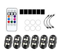 Luci Strobe | Kit Luci di Sicurezza Senza Fili con Telecomando - Telecomando 8 Colori Anticollisione LED per Moto Bici Auto Camion Furgone Trattorino Scooter