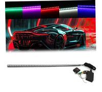 Luci stroboscopiche per auto a 7 colori 48SE 48D RGB Flash Auto Strobo Strobo barre di luce impermeabile da 22 pollici per camion con telecomando facili da installare barra del pilota notturno