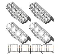 Luci stroboscopiche per autocarri | Luci lampeggianti anti-collisione per auto e camion | 4 pezzi Assemblaggi di allarme per auto ad alta luminosità per la sicurezza dei segnali stradali,