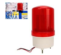 Luci Stroboscopiche per Camion, Luce Stroboscopica con LED, Luci di Emergenza per Veicoli Luci Lampeggianti, Strobo Rotante 120dB Luce Sonora Allarme Abs Ip54 Lampada di (220V)
