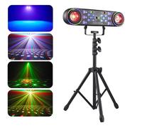 Luci stroboscopiche per feste DJ con treppiede DMX / Controllo remoto Luce laser a sfera magica da 80 W Luci viola a LED Illuminazione ad effetto onda d'acqua