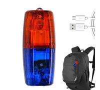 Luci stroboscopiche sulla spalla della polizia - Luce con clip sulla spalla della polizia | Luce a spalla flash a scoppio a LED | Magnete elettronico per torcia con fischio per salvataggio all'aperto,