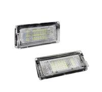 Luci Targa Led 2 pezzi 650 0K 3528 LED SMD Numero di licenza Luci targa di targa bianca Free Fit Utilizzo for BMW 3 -Series E46 1998-2005 3 4 5 Porte 12V