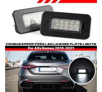 LUCI TARGA LED PER ALFA ROMEO GIULIA STELVIO PLACCHETTE LED LUCE BIANCA 6500K