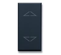 Luci - Tekla S44 Commutatore 2 Pulsanti 1p 10ax 250v 1 Modulo Grigio Opaco
