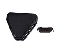 Luci Terzo Stop Universale 19 LED Luce Segnale Freno F1 Stile Triangolo Auto Posteriore Terza Luci Stop Auto Coda Avvertimento Lampada 12V Per JDM Per BBA Auto Terza Luce Stop Freno(Nero)