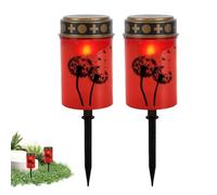 Luci tombali, lampada del cimitero | Set di lampade da da 2 - Illuminazione a LED impermeabile per il cimitero del giardino
