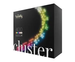 Luci Twinkly Cluster TWC400SPP BEU - 400 LED RGBW su Cavo Nero