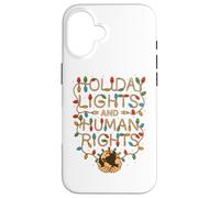 Luci Vacanze E Diritti Umani Natale Giustizia Sociale Custodia per iPhone 16