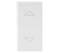 Luci - Whitek S44 Commutatore 2 Pulsanti 1p 10ax 250v 1 Modulo Bianco Opaco