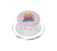 Lucía no llega tarde, crea suspense humor frase divertida PopSockets PopGrip per MagSafe
