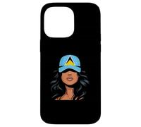 Lucian Girl Santa Lucia Bandiera Orgoglioso St Lucian Donne Custodia per iPhone 14 Pro Max