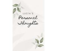 Lucía's Personal Thoughts: diario personalizado hojas rayadas
