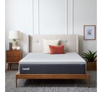 LUCID 2 pollici Coprimaterasso in memory foam color carbone di bambù - Twin