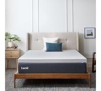 LUCID 3 pollici Coprimaterasso in memory foam color carbone di bambù - Cal King