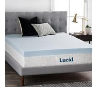 LUCID Coprimaterasso in gel memory foam, design ventilato, 10 cm, ultra felpato